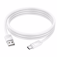 Kabelis USB-A uz USB-C Hoco 3A 1 m X114 balts
