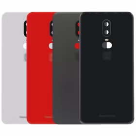 Aizmugurējais vāciņš Saderīgs ar OnePlus 6 / Silk Balts / (ar camera lens) HQ