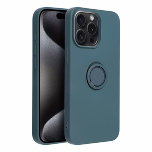 Case for iPhone 15 PRO MAX Silicone Ring green