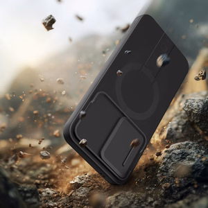 Tech-Protect Kevlar Aura MagSafe maciņš Samsung Galaxy A57, melns un oranžs