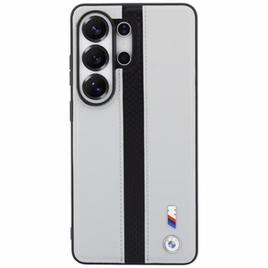 BMW Perforated Stripe Logo MagSafe Maciņš for Samsung Galaxy S26 Ultra - pelēks
