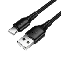 Kabelis USB A uz USB C Hoco 3A 1 m X120 melns