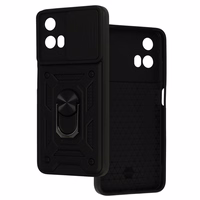Slide Camera Armor viedtālruņa apvalks Motorola Moto G35 5G melns