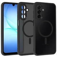 Pilnībā matēts Magnētiskais viedtālruņa apvalks Samsung Galaxy A17 5G melns