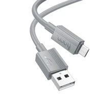 Kabelis USB-A uz Micro USB Hoco 2,4A 1 m X107 pelēks