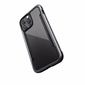 Raptic X-Doria Shield viedtālruņa apvalks iPhone 14 Pro Max ar bruņotu melnu pārklājumu