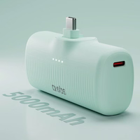 SBS EcoPower 5000 mAh 10W portatīvais lādētājs ar iebūvētu USB-C portu - zaļa