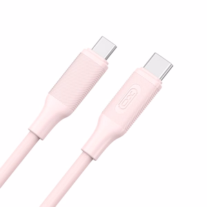 XO kabelis NB-Q265B PD USB-C - USB-C 1,0m 60W, rozā