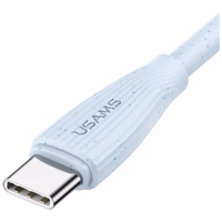 USAMS kabelis Green Series SJ714 18W 3A USB-A uz USB-C 1m zils