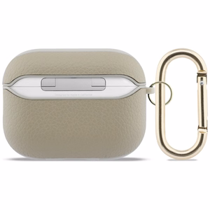 Guess Grained Classic Logo Hook maciņš for AirPods Pro 3 - zelta