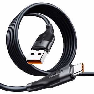 USB kabelis Joyroom S-1060M12 melns Type-C 100cm (līdz 6A)