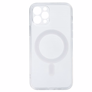 TEL PROTECT Magnētiskais silikona apvalks Iphone 12 Pro caurspīdīgs