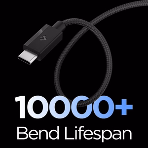 Spigen Essential EB6015CC USB-C kabelis, 60 W, 150 cm – melns
