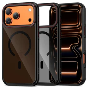 Tech-Protect MagHybrid MagSafe maciņš iPhone 17 Pro Max melns un sarkans