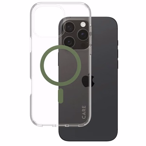 CARE by PanzerGlass Flagmanis viedtālruņa apvalks iPhone 16 Pro Max 6.9" zaļš/zaļš Magnētiskais 1372