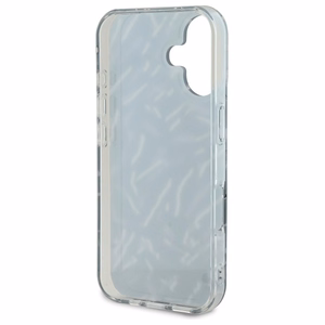 Karl Lagerfeld Zebra Pattern & Cord viedtālruņa apvalks iPhone 16 Plus - violets