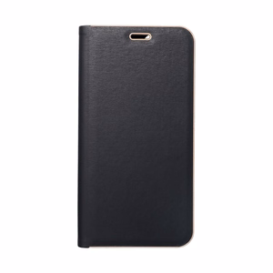 LUNA Book Gold viedtālruņa apvalks IPHONE 15 Pro melns