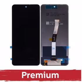 LCD Displejs Saderīgs ar Xiaomi Redmi Note 9S / Note 9 Pro Melns OEM