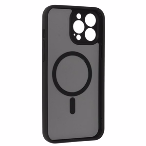 Pilnīgs matēts Mag vāks viedtālrunim Iphone 13 Pro Max - melns