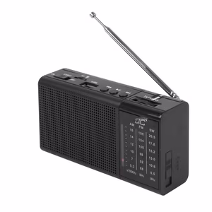 Портативное радио LTC REGA, USB, TF, AUX, мини LED фонарик — чёрный