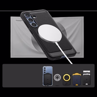 Spigen Rugged Armor Mag MagSafe Viedtālruņa apvalks Samsung Galaxy S25 - matēta melna