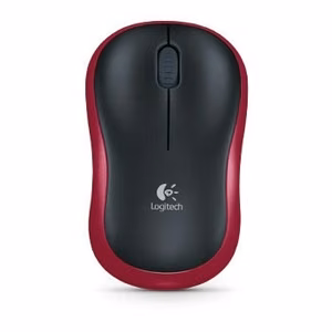Bezvadu pele Logitech 2,4G 1000 dpi M185 sarkana