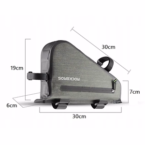 Rockbros AS-017 velosipēda rāmja soma 5 l - tumši zaļa