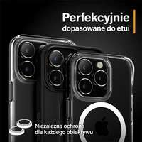 PanzerGlass Hoops kameras aizsardzība iPhone 15 Pro / 15 Pro Max – ar melnu ietvaru