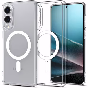 Spigen Ultra Hybrid Mag viedtālruņa apvalks ar MagSafe Samsung Galaxy S25 Edge - caurspīdīgs