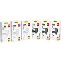 Dudao lādētājs 2x USB ar iebūvētu 12W Lightning kabeli melns (A2ProL melns)