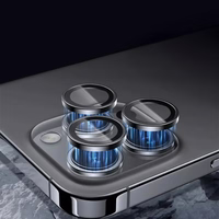 Grūdinātais stikls Tel Protect 3D objektīva aizsargstikls uz kameru iPhone 16 Pro/16 Pro Max caurspīdīgs (lēcas 3 gab.)