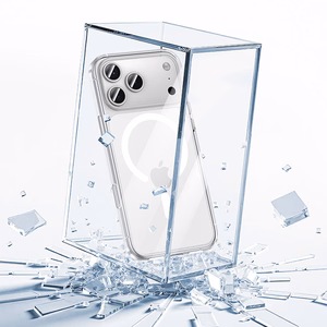 Benks magnētiskais Crystal viedtālruņa apvalks Iphone 17 Pro caurspīdīgs (ar kameras vadības pogu)