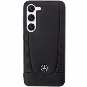 Mercedes ādas Urban viedtālruņa apvalks Samsung Galaxy S23 FE - melns
