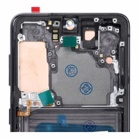 LCD ekrāns SAMSUNG S21 5G pelēks SOFT OLED ar rāmi