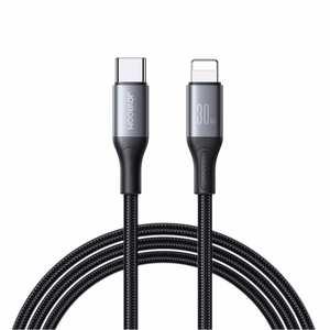 Joyroom S-A28 Flash Series 30W USB-C - Lightning kabelis 2 m - melns