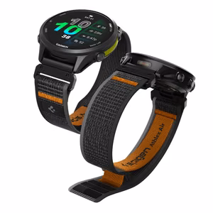 Spigen Athlex Air Strap for Garmin QuickFit 22mm - Black and Orange