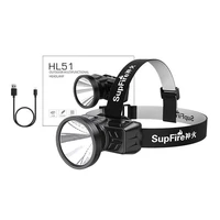 Superfire HL51 galvas lukturītis, 160 lm, micro-USB, 4 režīmi, 300 m