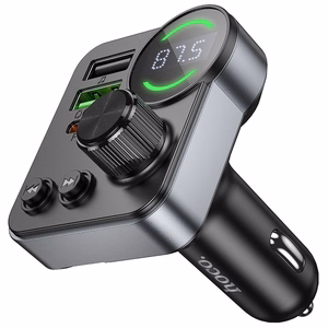 Car transmitter bluetooth Hoco 2 x USB A + USB C QC3.0 PD 48W E86 black