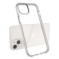 Spring Case viedtālruņa apvalks iPhone 14 Plus silikona apvalks ar rāmi gaiši rozā