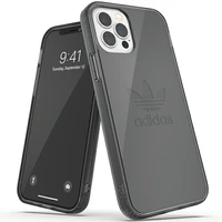 Adidas OR Aizsargstikls skaidrs apvalks iPhone 12 / iPhone 12 Pro - melns