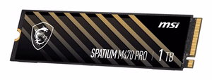 MSI Spatium M470 PRO PCIe 4.0 NVMe M.2 1TB 3D NAND SSD