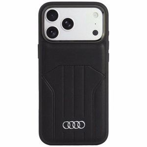 Audi sintētiskās ādas vāciņš modelim iPhone 18 Pro Max / 17 Pro Max, saderīgs ar MagSafe – melns