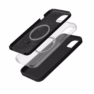 Crong Color Cover Magnetic MagSafe vāciņš ierīcei iPhone 15, melns
