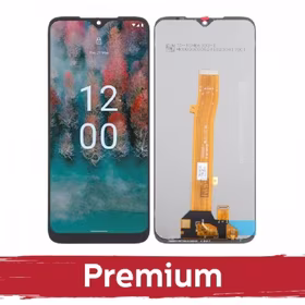 LCD displejs saderīgs ar Nokia C12 melns OEM