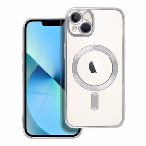 ELECTRO MAG COVER viedtālruņa apvalks saderīgs ar MagSafe iPhone 13 sudraba