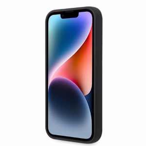 Karl Lagerfeld Silicone Ikonik vāciņš ierīcei iPhone 14 Pro, ar MagSafe, melns