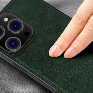 Maciņš X-Level "Earl III Collection" paredzēts Apple iPhone 16 Pro Max tumši zaļš