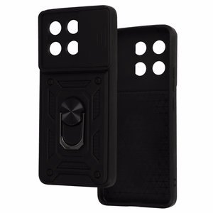 Viedtālruņa apvalks Slide Camera Armor Case Xiaomi Poco X6 Pro 5G melns