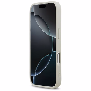 DKNY rūtainais ar drukātām svītrām viedtālruņa apvalks iPhone 17 Pro - bēšs
