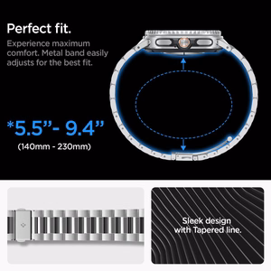 SPIGEN MODERN FIT siksniņa GALAXY WATCH 8 / CLASSIC (40 / 44 / 46 MM) sudrabs